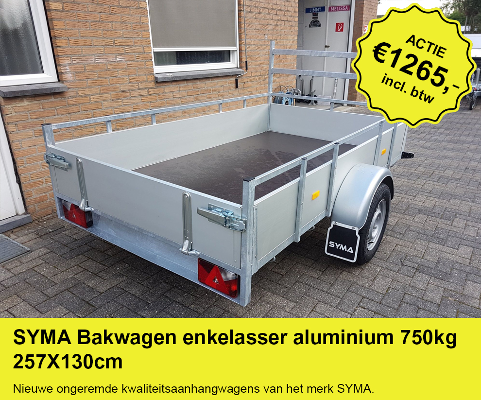 SYMA-Bakwagen-enkelasser-aluminium-750kg-257X130cm