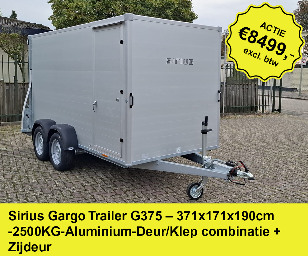 Sirius-Gargo-Trailer-G375-–-371x171x190cm--2500KG-Aluminium-Deur-Klep-combinatie