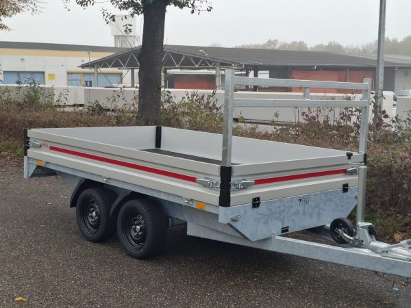 vdm plateauwagen 314x188 2700kg dubbelasser